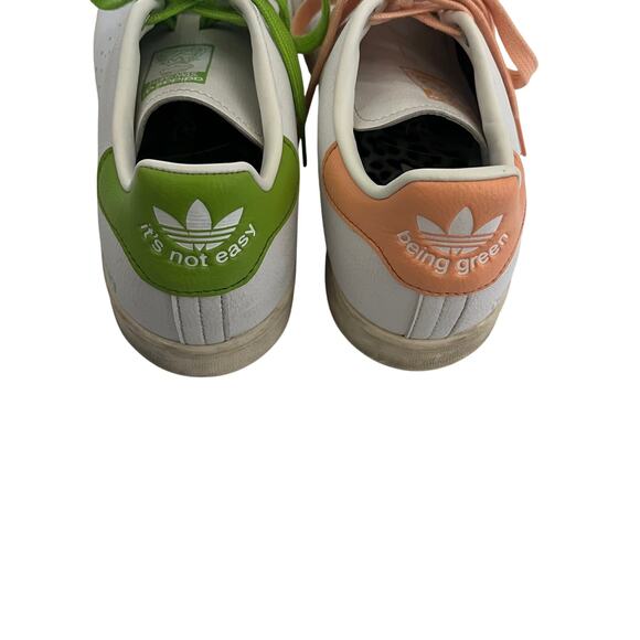 Adidas Stan Smith x Disney Miss Piggy Kermit Sneakers Men's 8 Pink & Green - Picture 8 of 12
